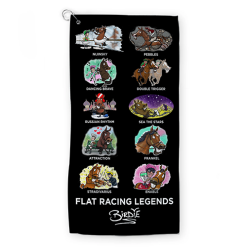 Alternative view of Flat Racing Legends Golf Towel