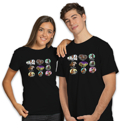Alternative view of Flat Racing Legends Black T-Shirt