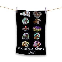 Flat Racing Legends Tea Towel